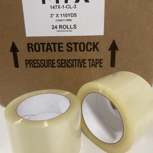 3" x 110 yards Clear 1.7mil Acrylic Tape