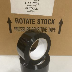 2" x 110 yards Black Acrylic Tape