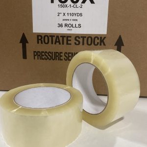 2" x 110 yards 2mil Clear Acrylic Tape