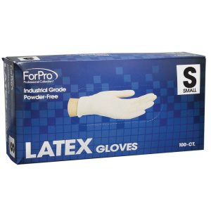 Small Powder Free 4 mil. Latex Gloves