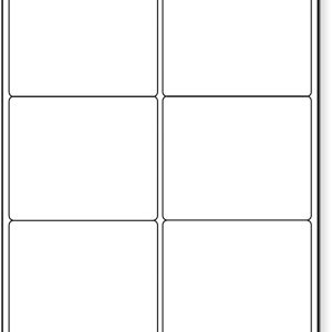 4" x 3 1/3" Traditional Sheeted Labels