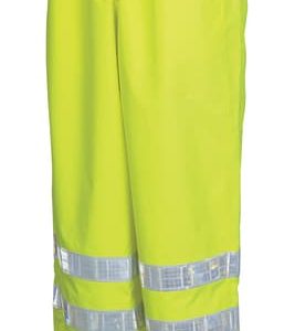 Luminator Hi-Vis Large Polyester Rain Gear Elastic Waist Pants w/ Drawstring
