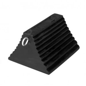 8" x 9" x 6" Rubber Wheel Chock w/ Eye Hook