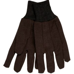 Brown Jersey Large Work Gloves
