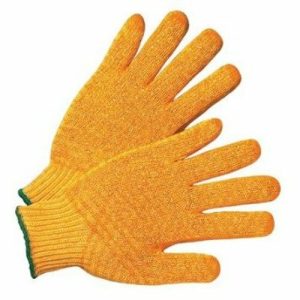 Large PVC Honeycomb Orange Glove