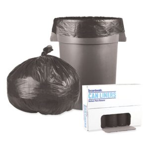 Boardwalk 45 gal. Black Low-Density Waste Can Liners