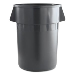 Boardwalk 44 gal. Gray Round Waste Receptacle