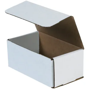 9" x 6" x 4" White Die Cut Corrugated Mailers