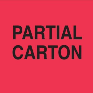 3" x 4" "Partial Carton" Label