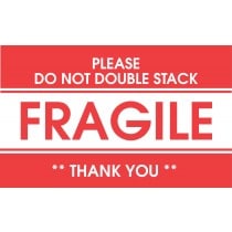 3" X 5" Fragile Label