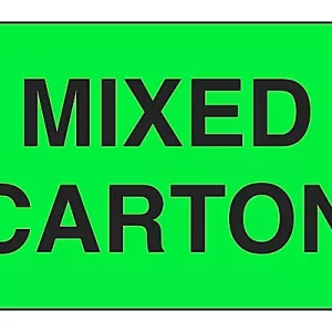 3" x 5" Mixed Carton Label