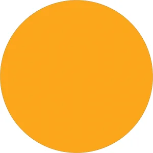 2" Fluorescent Orange Circle Label