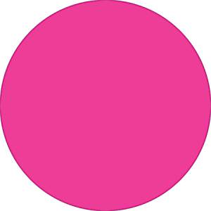 2" Fluorescent Pink Circle Label