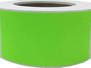 3" x 5" Fluorescent Green Label