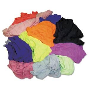 Hospeco Colored Assorted Knit Polo T-Shirt Rags