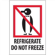 3" x 4" "Do Not Freeze" Labels