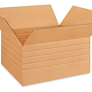 26" x 20" x 12" Multi-Depth ECT 32 Corrugated Carton