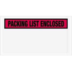 5 1/2" x 10" Top Banner Packing List Enclosed
