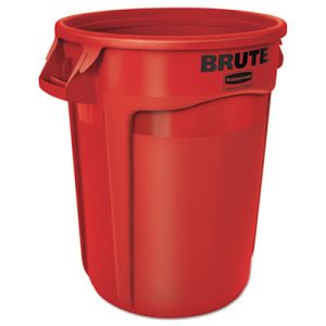 Rubbermaid 32oz. Round Red Brute Plastic Container