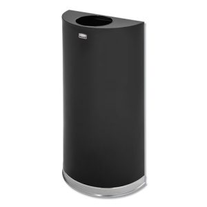 Rubbermaid 12gal. Black European and Metallic Series Open Top Receptacle