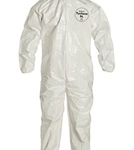 DuPont Tychem SL Size Large White Coveralls