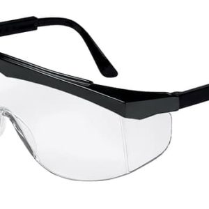 SS1 Series Black Safety Glasses w/ Clear Lens