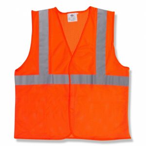 Class 2 Strip Plain 2X-Large Orange w/ Velcro Safety Vest
