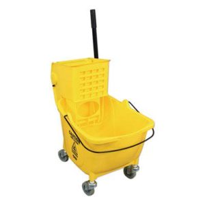 Impact Yellow 12- 32oz. Side-Press Squeeze Wringer/Plastic Bucket Combo