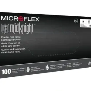 MidKnight Medium Black Nitrile Glove